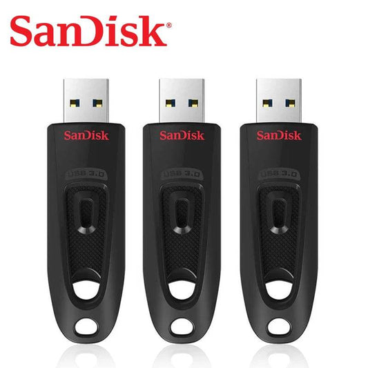 SanDisk USB3.0 CZ48 130MB/S usb Pendrive 128G 64GB 32GB Pen Flash Drive High Quality Retractable Capless Storage Device - MarvelouStoree