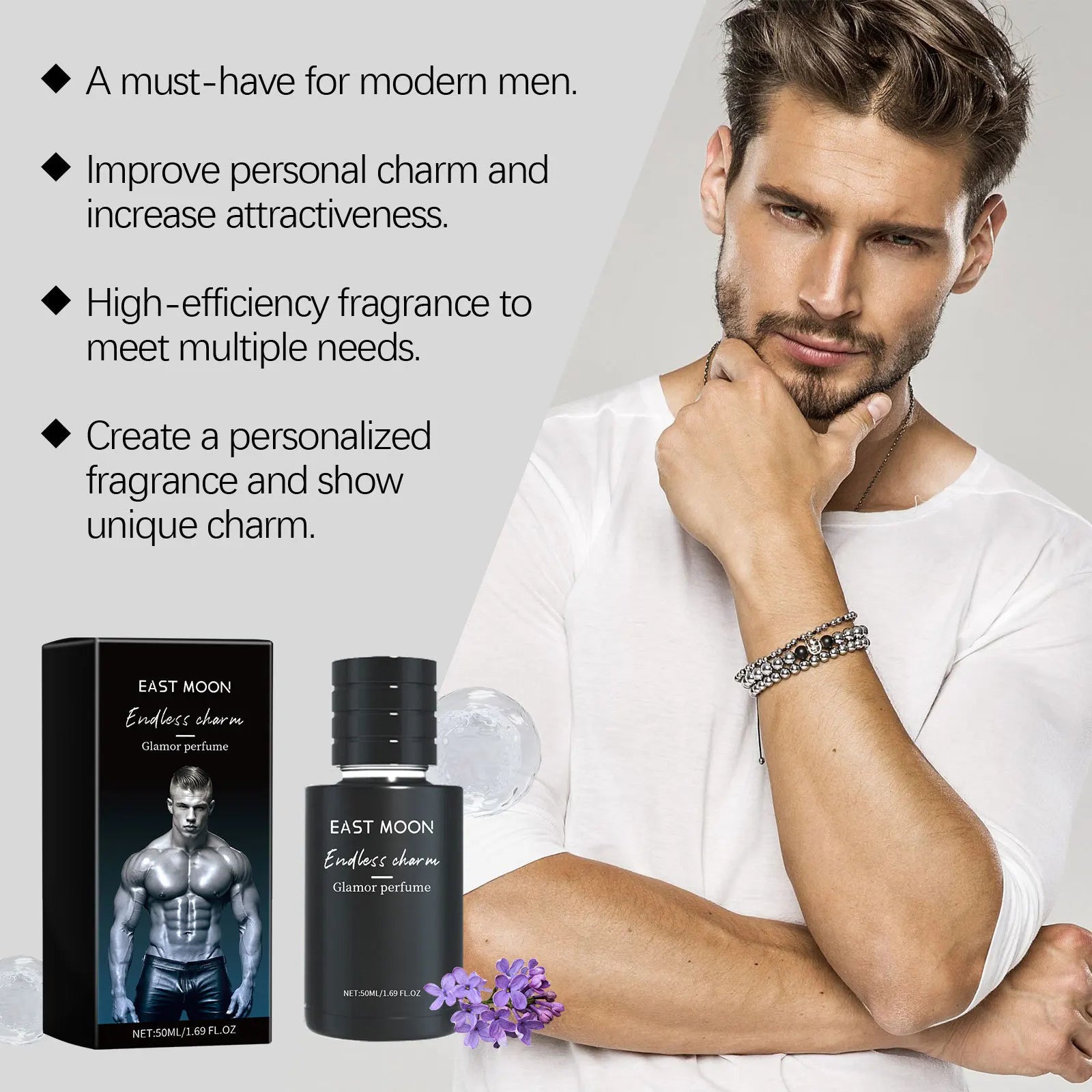 Men Sandalwood Perfume Long Lasting Fragrance More Attract Intimate Partner Flirting Seduction Keep Fresh Daily Dating Perfume