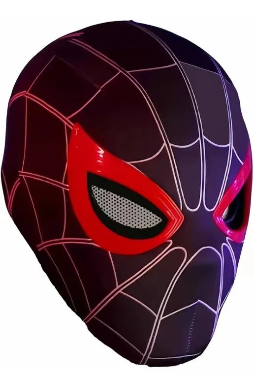 Adult Spiderman Mask Eyes Movable Remote Control Kids Superhero Mask Halloween Child Spider-Man Mask Cosplay Decoration Gift