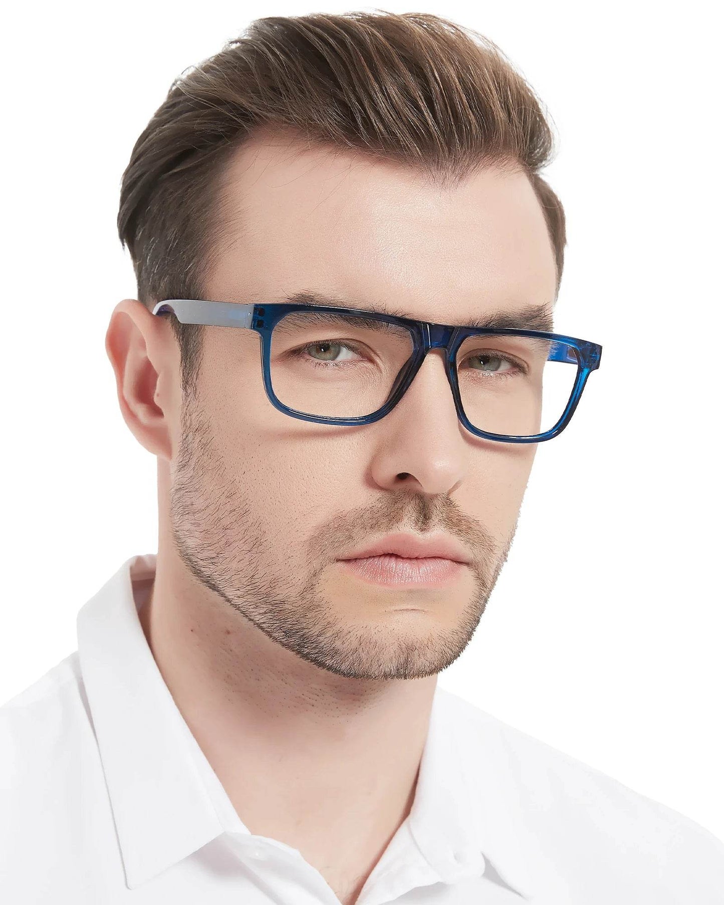 Square Reading Glasses For Men Hyperopia Optical Eyeglasses Frame Presbyopia Glasses Classic Eyewear Magnifying Readers +1.25 +1 - MarvelouStoree