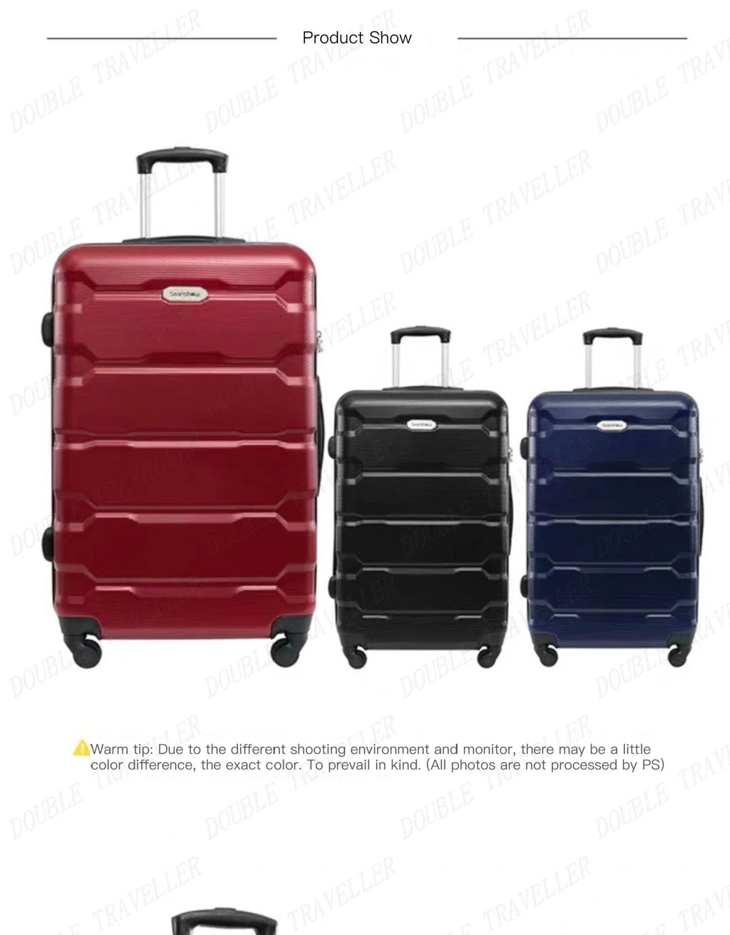 18carry on Cabin suitcase 22/26/30 inch travel suitcase on wheelsrolling luggage set trolley luggage bag case High capacity