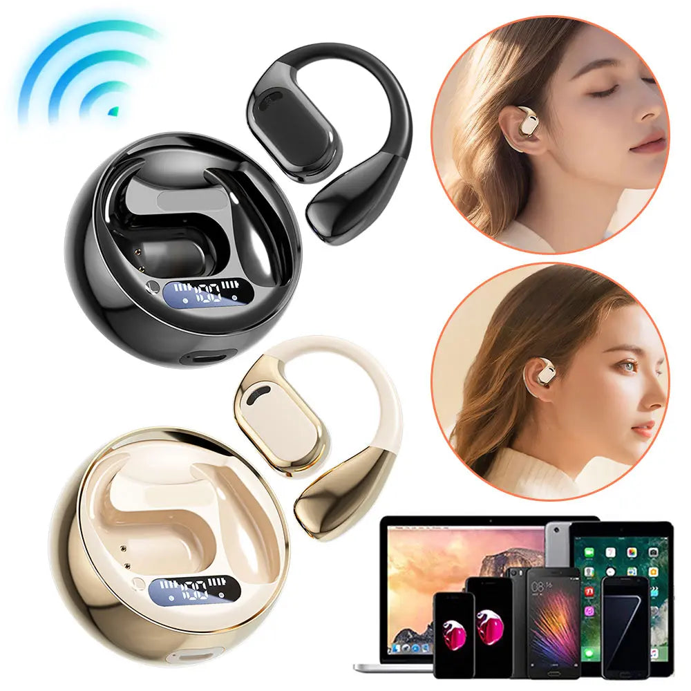 M76 Real-time Two-Way Earbuds Bluetooth 5.4 Translator Device Long Battery Life Translation Earphones Learning for iOS Android