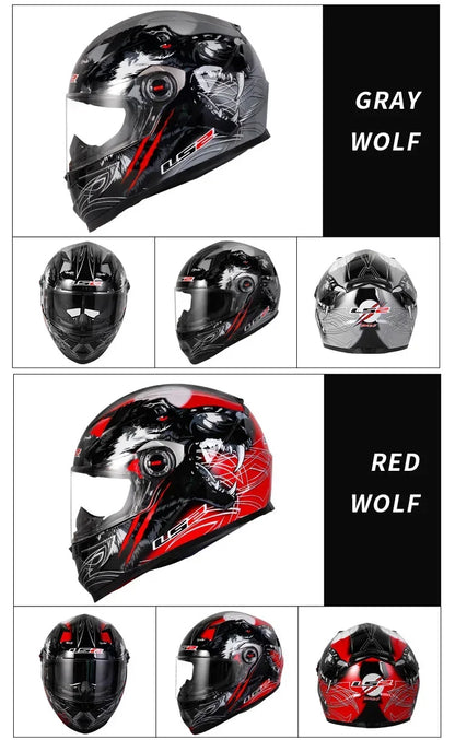 LS2 Clown full face motorcycle helmet ls2 FF358 motocross racing man woman casco moto casque ECE Approved