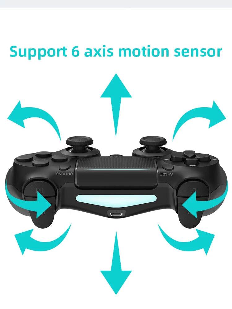 DATA FROG Bluetooth-Compatible Game Controller for PS4/Slim/Pro Wireless Gamepad For PC Dual Vibration Joystick For IOS/Android - MarvelouStoree