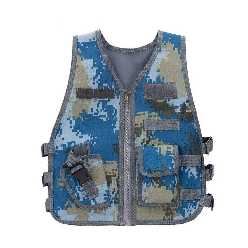 Kids Camouflage Military Uniform For Boy Special Forces Combat Tactical Vest Girls Militar Cosplay Training Soldier Clothes