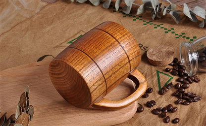 Wooden Big Belly Cups Handmade Natural Spruce Wood Cups Beer Tea Coffee Milk Water Cup Kitchen Bar Drinkware for Kitchen