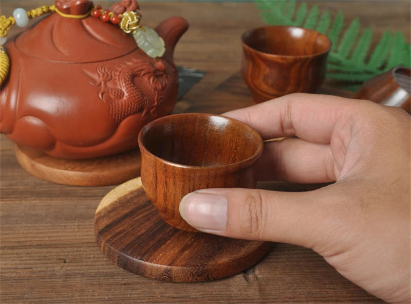 Wooden Big Belly Cups Handmade Natural Spruce Wood Cups Beer Tea Coffee Milk Water Cup Kitchen Bar Drinkware for Kitchen