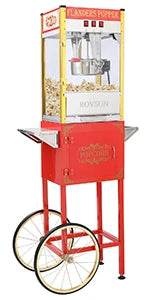 Popcorn Machine with 8 Ounce Kettle Makes Up to 32 Cups, Commercial Popcorn Machine Countertop Popcorn Maker w/Stainless - MarvelouStoree