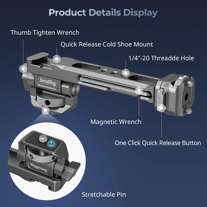 SmallRig HawkLock H21 Monitor Support for DJI Stabilizers, for DJI RS 2 / RSC 2/ RS 3/ RS 3 Pro/ RS 3 Mini / RS4 / RS4 Pro -4637