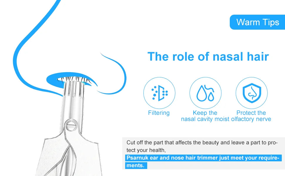 Nose Hair Trimmer For Men And Women With No Noise Washable Manual Nasal Hair Trimmer триммер для носа aparador de pêlos do nariz