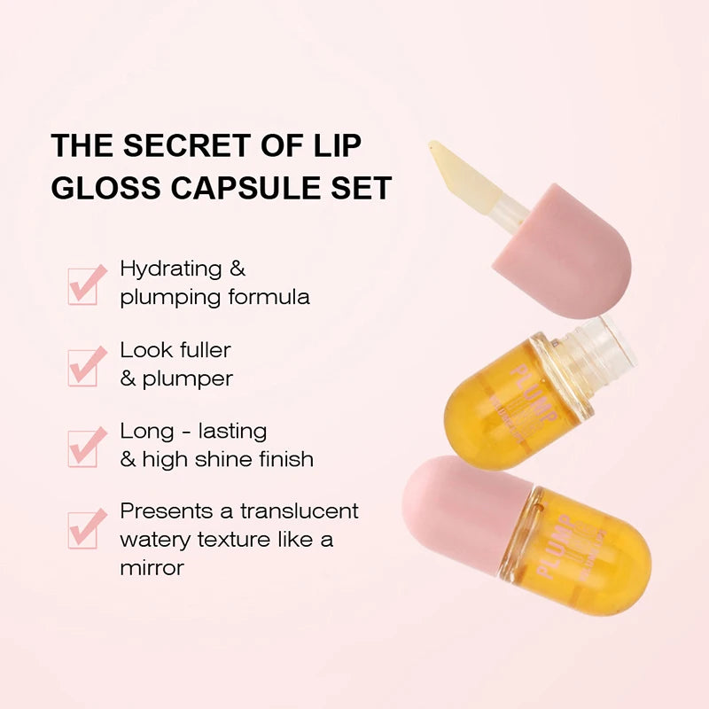 Long Lasting Lip Plumper Oil Instant Volumising Enhancer Lip Serum Collagen Lips Volume Lipgloss Sexy Cosmetic Volume Increases