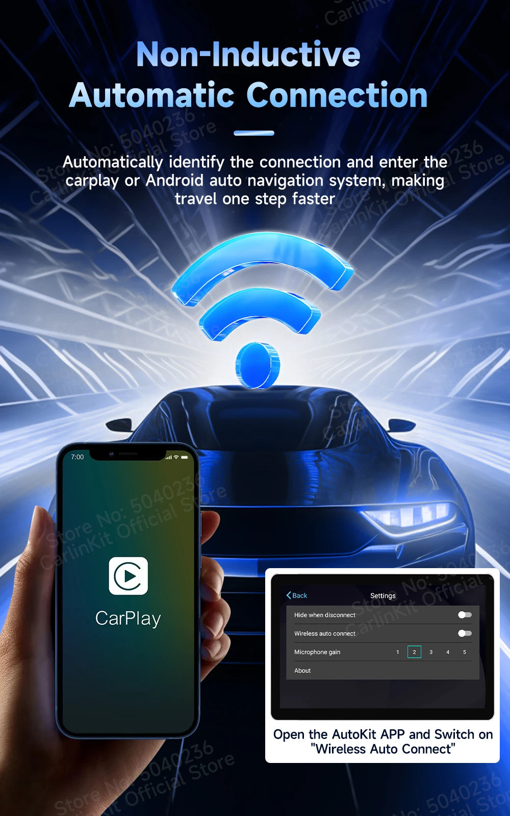 2024 New CarlinKit Android 13 CarPlay AI Box HDMI Wireless CarPlay Android Auto TV Video Box Qualcomm SDM660 8-Core Split Screen