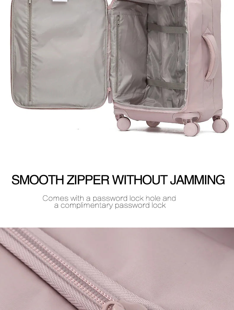 SUSHIMU High-quality Suitcase Oxford Cloth Trolley Case Shoulder Bag Multifunctional Boarding Box Rolling Luggage