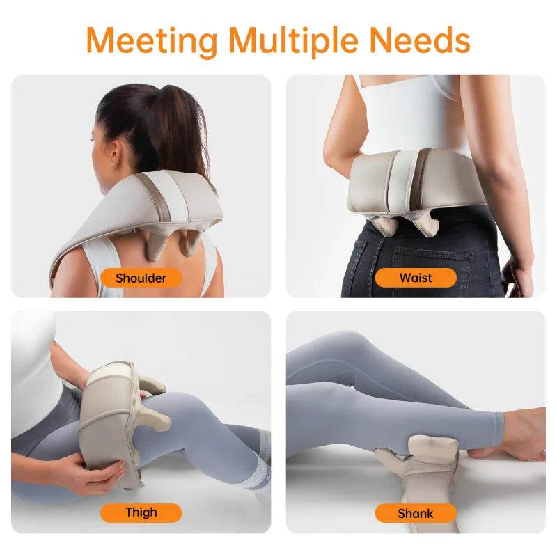 Mebak N1 Massager For Neck and Cervical Shoulder With Heating Massage Pillow for Back Legs Waist Muscle Kneading Massage Shawl - MarvelouStoree