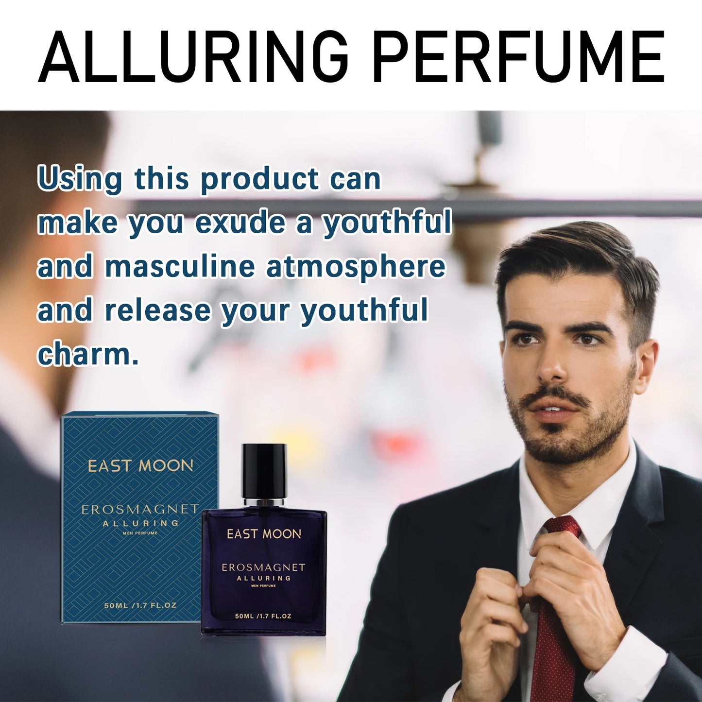 Charming Perfume for Men Lasting Fragrance Natural & Fresh Releasing Charm, Dating Atmosphere Perfume Romantic Pheromone Perfume