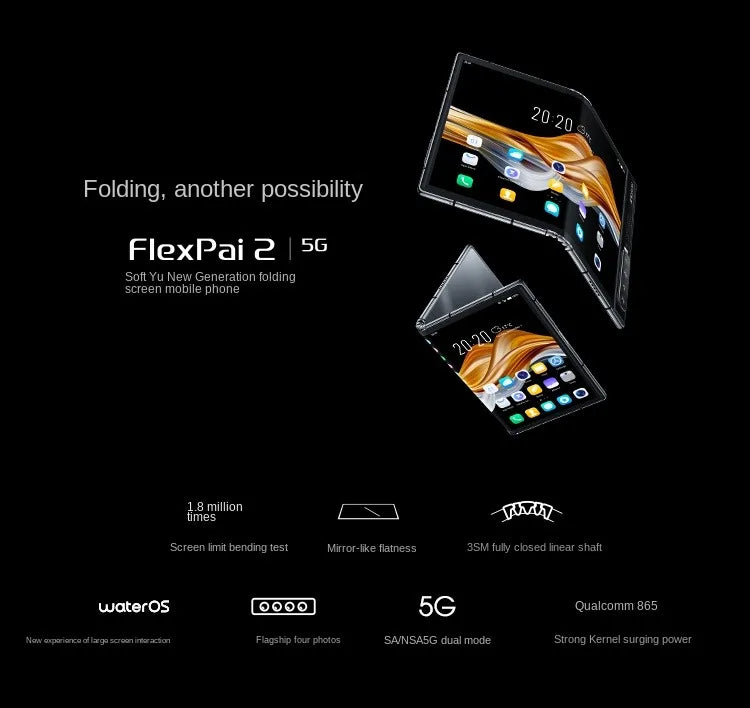 Royole Flexpai 2 Smart 8GB+256GB Support English And 5G Smart Foldable Flexpai2 Product For People Folding Touch Panel