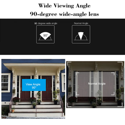 Digital Door Viewer Peephole Door Camera Doorbell 2.8-inch Night Vision Photo Shooting Digital Door Monitoring for Home Security