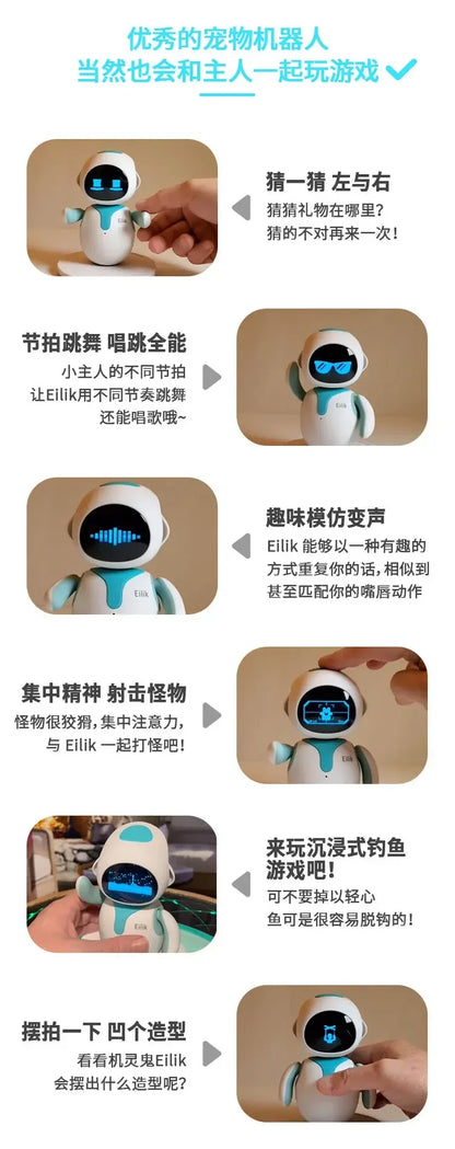 Eilik Robot Emotional Interaction Smart Companion Pet Robot Electronic Creative Study customized Companion Robot Inteleligente