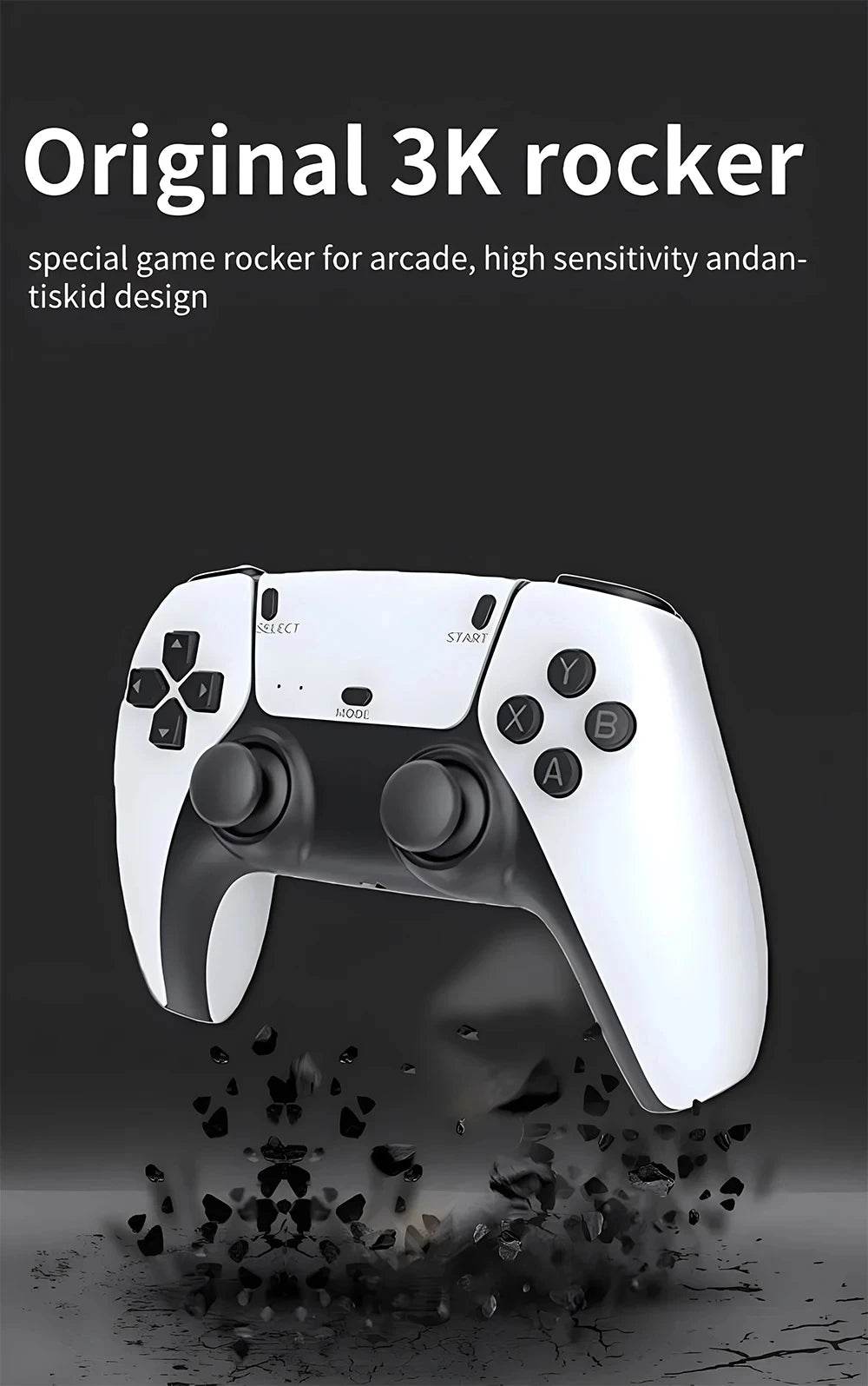 M15 Game Stick Mini TV Handheld Game Console Wireless Gamepads Video Game 64G 20000+ Retro Game HD Output Two-player for PS1 Etc - MarvelouStoree