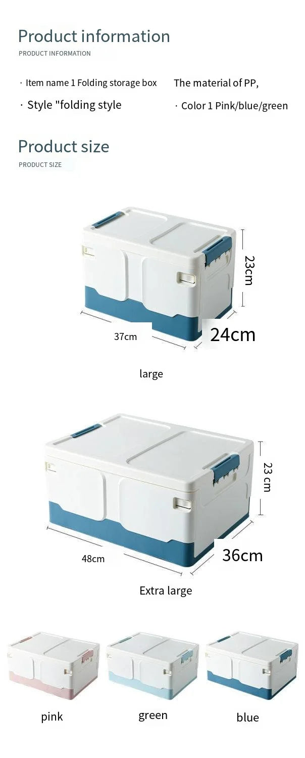 Car Door Cabinet Folding Boxes Outdoor Double Sorting Book Storage Household Transparent Student Storage Plastic Office Storage