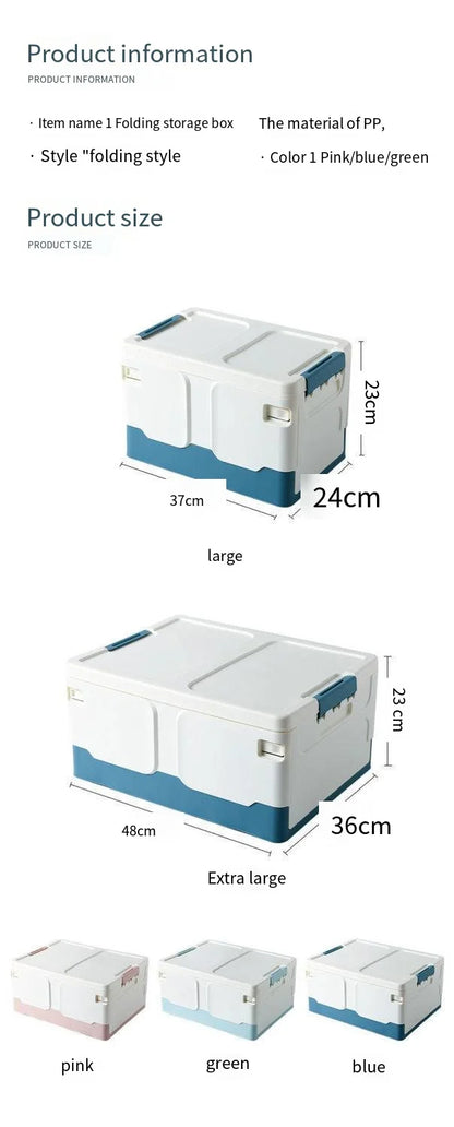 Car Door Cabinet Folding Boxes Outdoor Double Sorting Book Storage Household Transparent Student Storage Plastic Office Storage