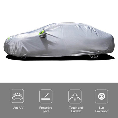 S-XXL Car Cover Sedan Full Covers with Reflective Strip Sunscreen Protection Dustproof&Waterproof UV Scratch-Resistant Universal - MarvelouStoree