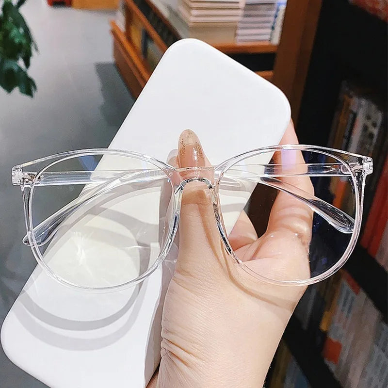 Anti Radiation Glasses for Women Retro Round Frame Fashion Eyeglasses