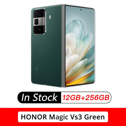 NEW Honor Magic Vs3 Smart Phone Android 14.0 OTA Update Snapdragon 8 Gen 3 Google Play Store 7.92" Folded 66W Charge 50.0MP