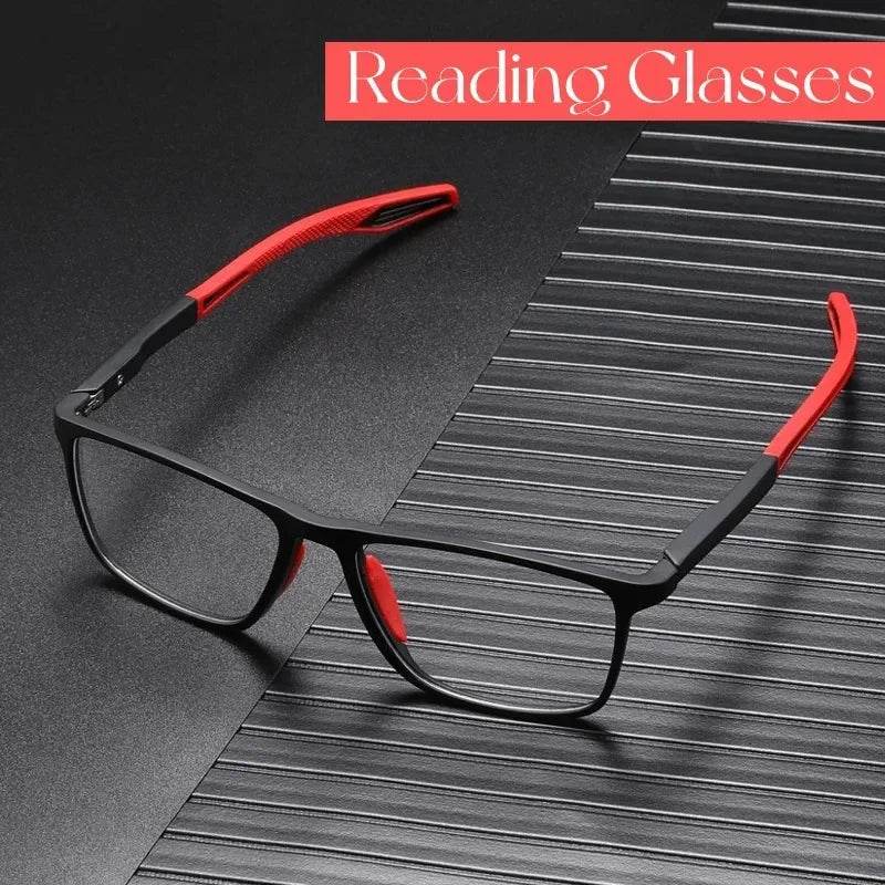 Anti-blue Light Reading Glasses Ultralight TR90 Sport Presbyopia Eyeglasses Women Men Far Sight Optical Eyewear Diopters To +4.0 - MarvelouStoree