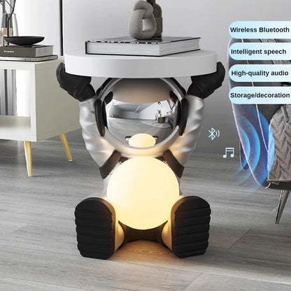 Astronaut Floor-standing Coffee Table, Home Accessories, Bedside Table, Smart Furniture, Light-emitting, Bluetooth Speaker