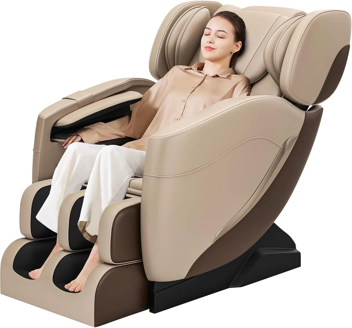 Massage Chair, Full Body Zero Gravity Massage Chair with Auto Modes,  Point Rollers, Bluetooth, Foot Massage, Heating