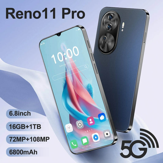 Reno11 Pro 2024 Smartphone 6.8 inch Full Screen 4G 5G Cell Phone 16TB+1TB 6800mAh Mobile Phones 108MP Global Version Celulares - MarvelouStoree