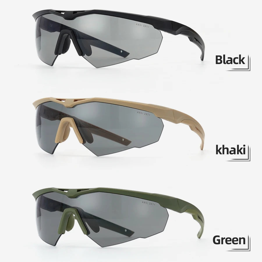 Tactical Goggles Set Windproof Dustproof CS Military Shooting Bulletproof Sunglasses Motorcycle Mountaineering Glasses