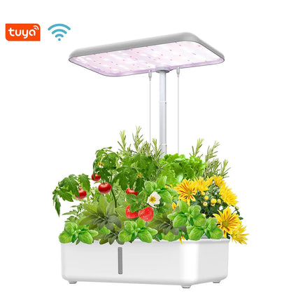 Tuya WIFI-compatible Hidroponia Growing System with LED Light Planter Smart Plant Pot Indoor Herb Vegetable Flower Cultivation