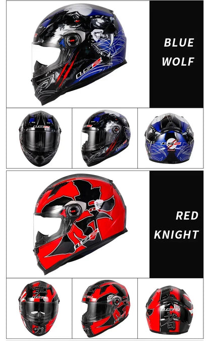 LS2 Clown full face motorcycle helmet ls2 FF358 motocross racing man woman casco moto casque ECE Approved