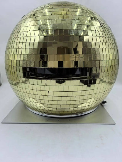 Disco Ball Helmet with Retractable Visor, Mysterious Mask, Cosplay Headgear, Disco Party Costume, cyberpunk Outfit, 40cm