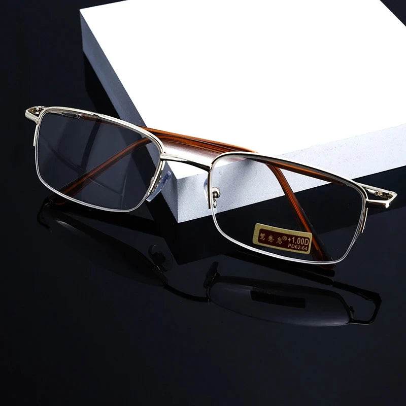 Men Glass Reading Glasses Presbyopic Eyewear0.5 0.75 1.0 1.25 1.5 2.0 2.25 2.5 2.75 3.0 3.25 3.5 3.75 4.0 4.5 5.0 Unisex - MarvelouStoree