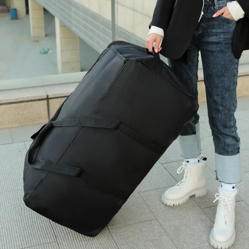 Foldable Wheel Bags Luggages Storage Bag with Wheels Large Capacity Carry On Luggage Carrier Expandable Trolley Suitcase