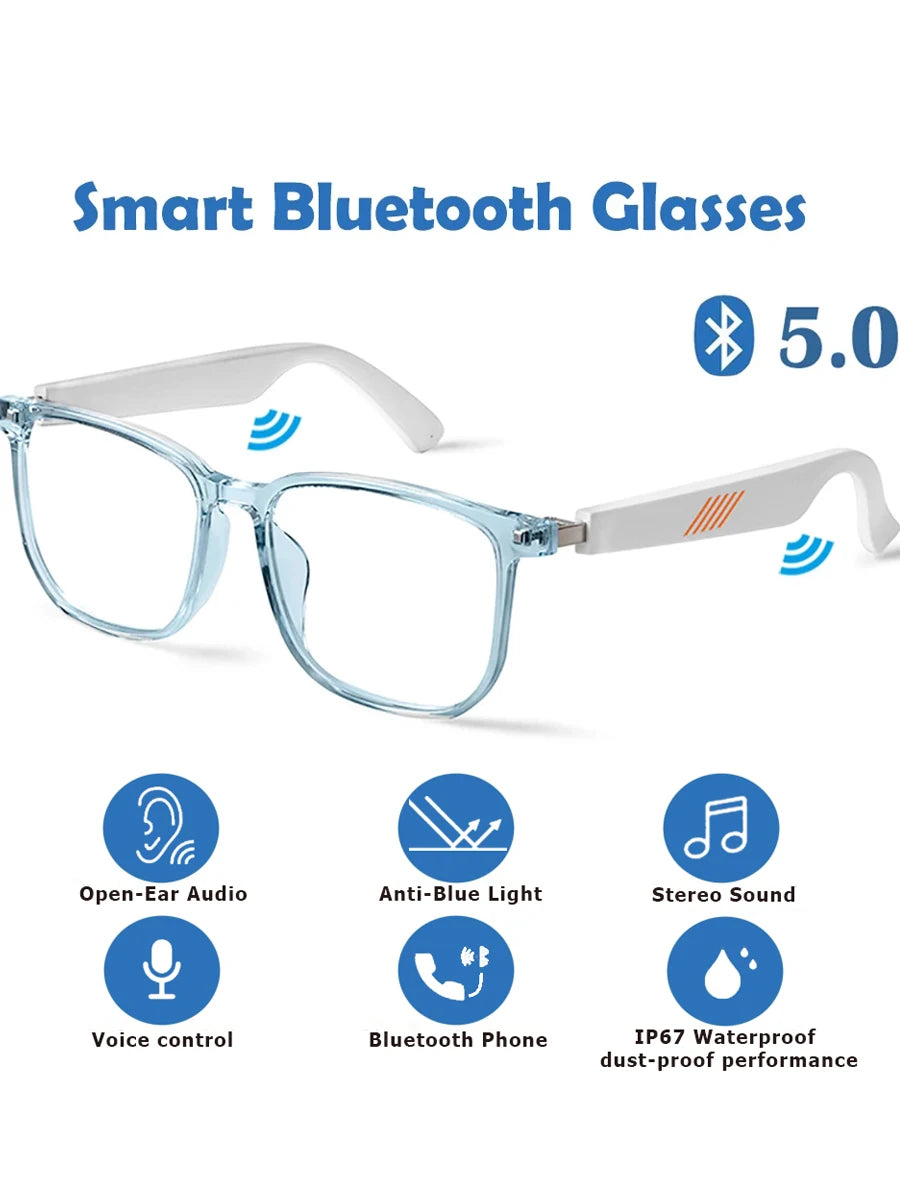 New MX06 Smart Bluetooth 5.0 SunGlasses Anti-BlueLight Eyeglasses IP67 Hands-Free for Calling Music Sport Otdoor Wireless Stereo