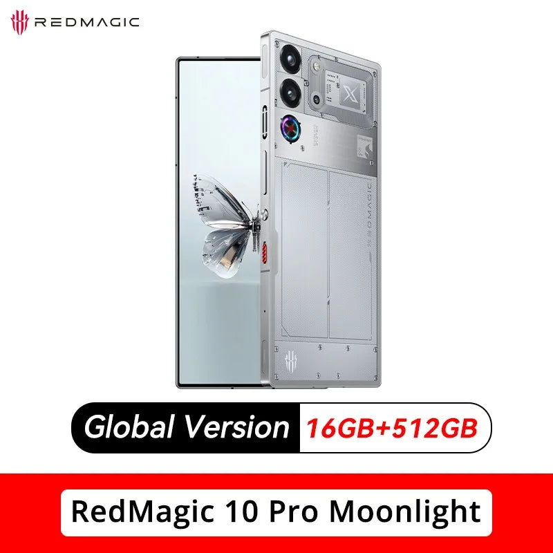 World Premiere Global Version RedMagic 10 Pro 5G Gaming Phone 6.853" Snapdragon 8 Elite 7050mAh 80W Charge 50MP NFC