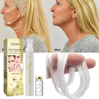 Protein Thread Lifting Kit Face Lift Firming Absorbable Anti-Aging Facial Serum Collagen Wrinkle Remove Skin Care Essence 2024