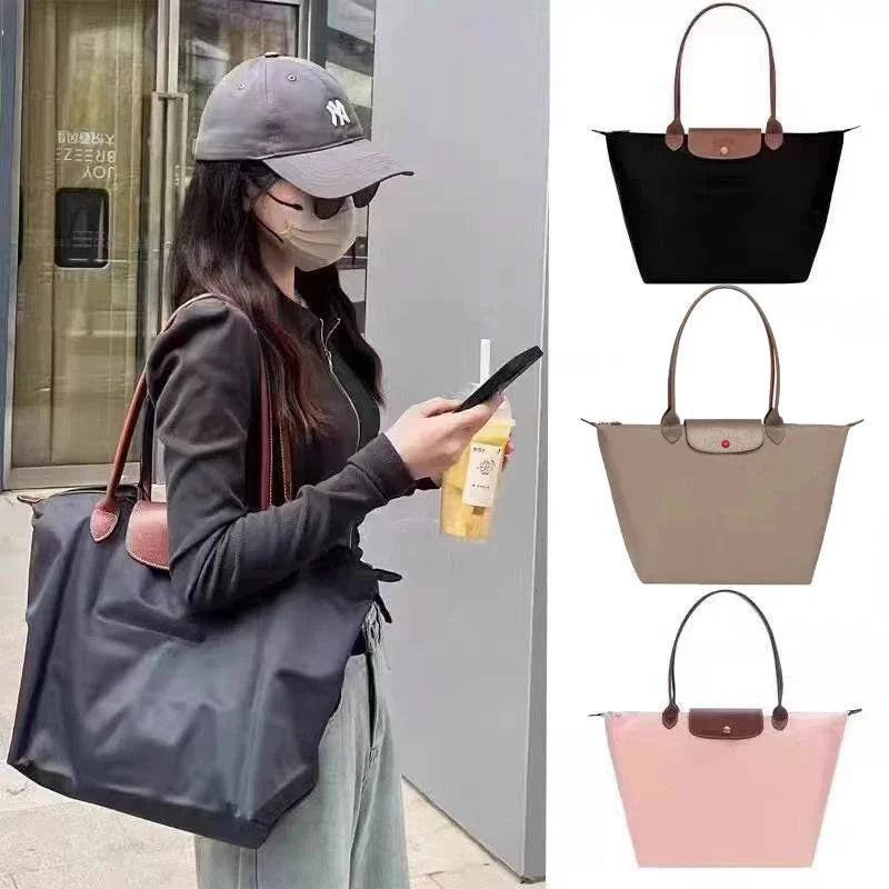 2024 New Large Capacity Classic Tote Bag Folding Designer Fashion Casual Shoulder Bag Women High Quality nylon Handbags