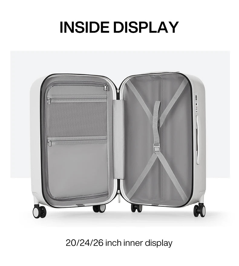 Mixi Patent Design Travel Luggage Women Men Suitcase On Wheels Spinner Trolley Case Bag 18" Carry On 20" 24" Check In 100% PC