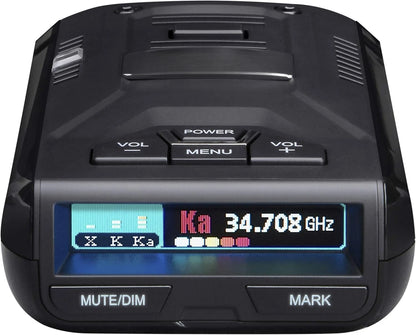 R3 EXTREME LONG RANGE Laser/Radar Detector, Record Shattering Performance  Built-in GPS w/ Mute Memory  Voice Alerts  Red