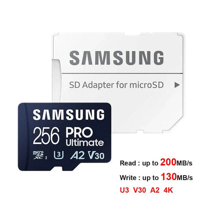 Samsung EVO Plus/PRO Plus/PRO Ultimate mcroSD Card 512G 256GB 128GB 64GB SDXC Class 10 U1 High-Speed TF Card U3 for 4K UHD video - MarvelouStoree