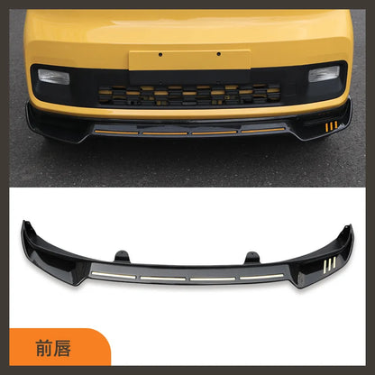 2022 Suit For Wuling Hongguang Big Surround Macarone Special Tail Wing Refitting Medium Net Explosive Front Shovel Rear Lip Mini