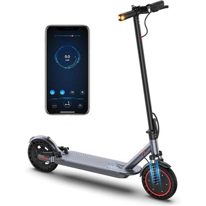 19Mph Top Speed, Up to 19/23 Miles Range, 8.5" Solid Tires, Folding Commuting Scooter, Dual Braking, Dual Suspension