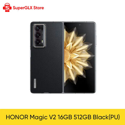 Global Version Honor Magic V2 5G Foldable LTPO OLED 120Hz Display 7.92" 50MP Rear Cameras Snapdragon 8+ Gen 2 5000mAh 66W NFC