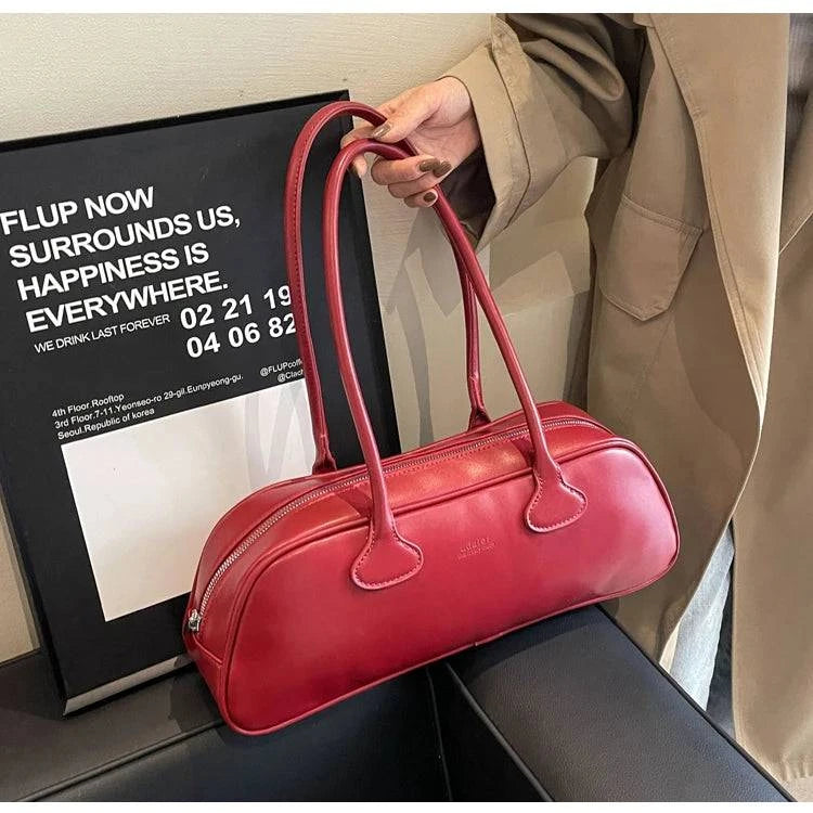 Advanced Sense Retro Pu Zipper Ladies Shoulder Bags Trend 2024 Light Luxury Hot Sale Bags for Women New Bolsas Femininas