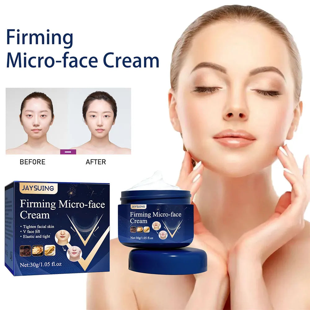 30g V-Shape Slimming Cream Removal Double Chin Firming Face-lift Slimming Masseter Muscle Face Fat Burning Anti-aging Products